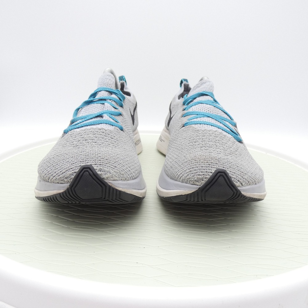 Nike Zoom Fly Flyknit Wolf Grey Blue Orbit Running Shoes AR4561-004 Mens 10.5 - Picture 2 of 9